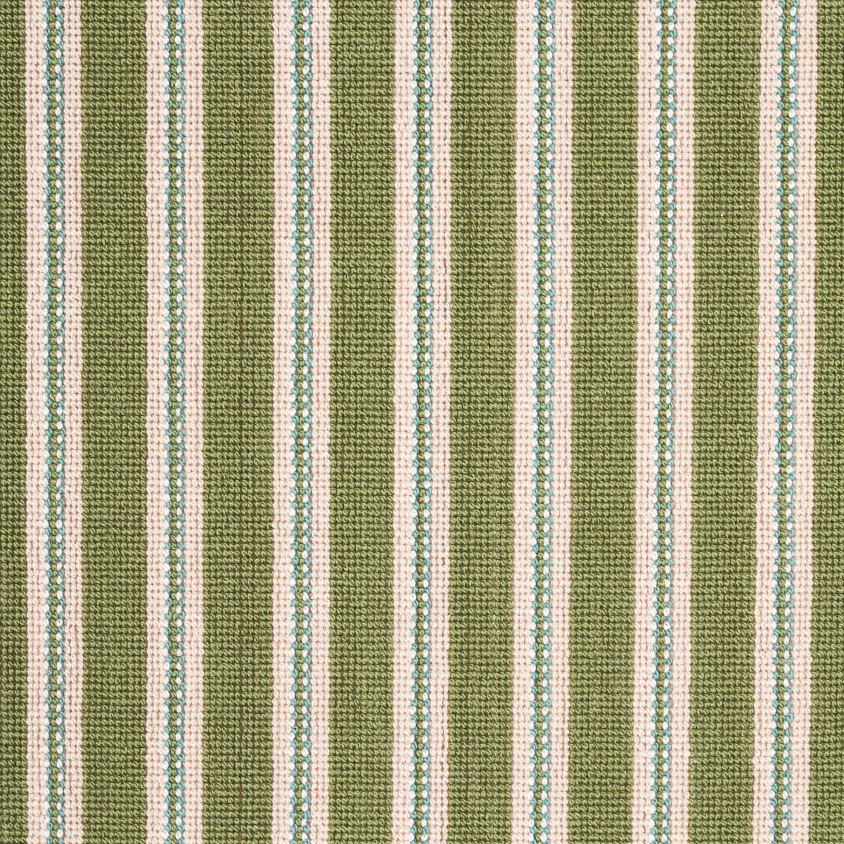 Schumacher Benson Stripe Pingl Green Fabric