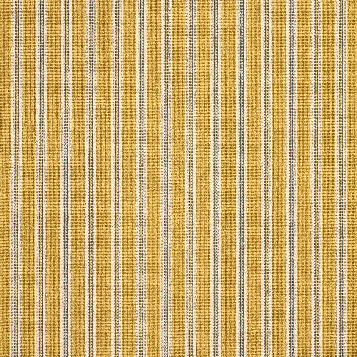 Schumacher Benson Stripe Pingl Saffron Fabric