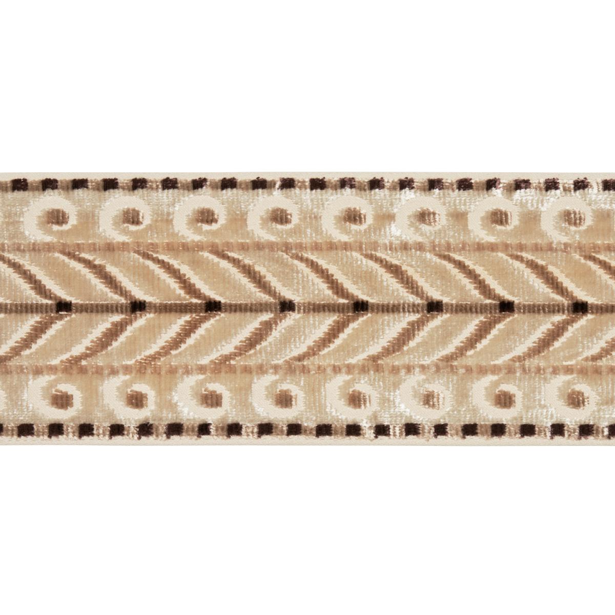 Schumacher Champagne Marion Velvet Tape