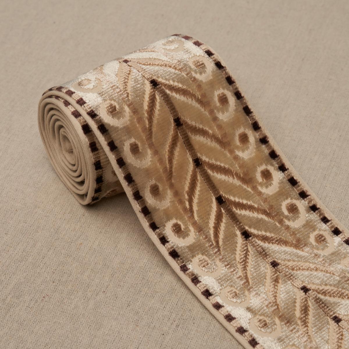 Schumacher Champagne Marion Velvet Tape