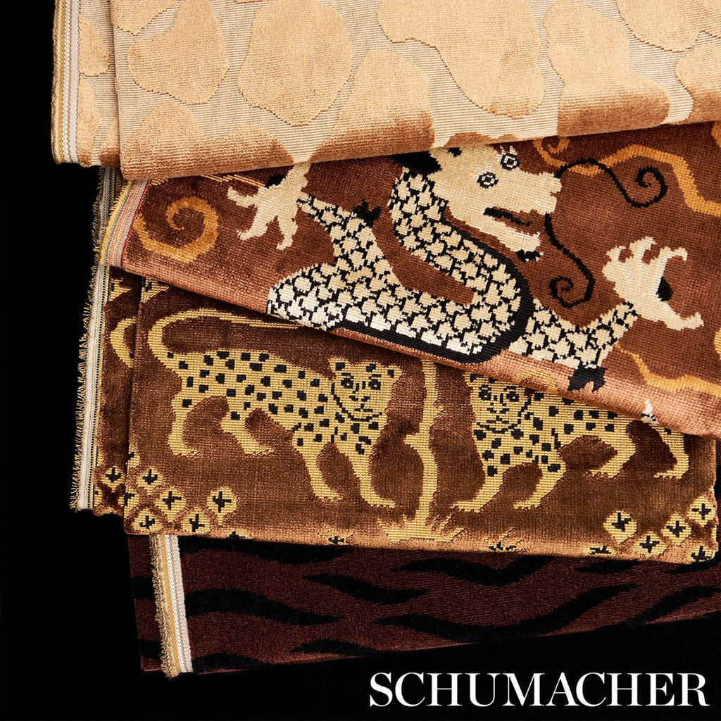Schumacher Bixi Velvet Bronze Fabric