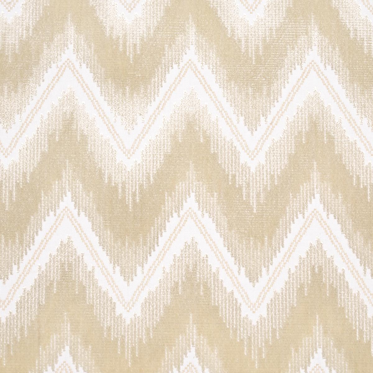 Schumacher Chevron Velvet Champagne Fabric