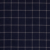 Schumacher Bancroft Wool Plaid Navy Fabric