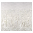 Schumacher Brindille Golden Accented Panel Set Alabaster Wallpaper