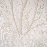 Schumacher Brindille Golden Accented Panel Set Alabaster Wallpaper