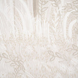 Schumacher Brindille Golden Accented Panel Set Alabaster Wallpaper