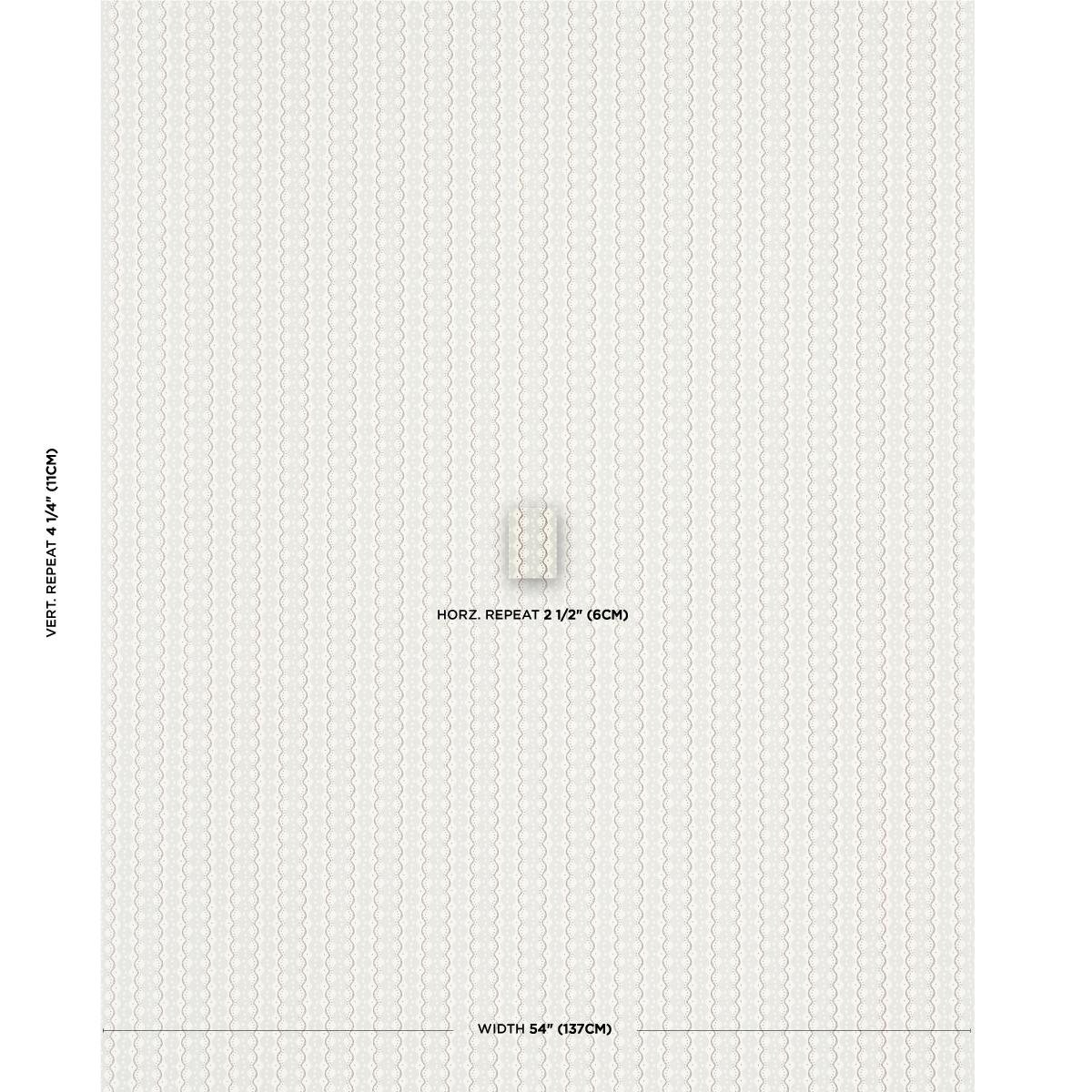 Schumacher Centipede Stripe Pumice Fabric