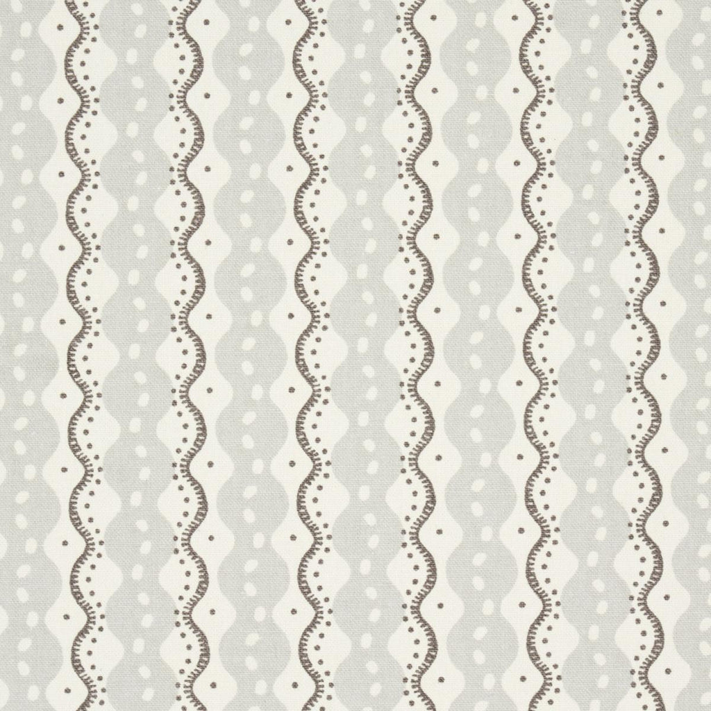 Schumacher Centipede Stripe Pumice Fabric