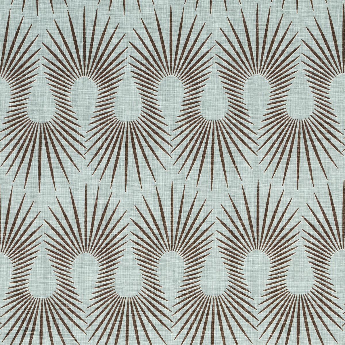 Schumacher Hedgehog Duck Egg Brown Fabric