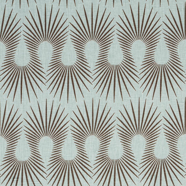 Schumacher Hedgehog Duck Egg Brown Fabric