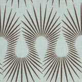 Schumacher Hedgehog Duck Egg Brown Fabric