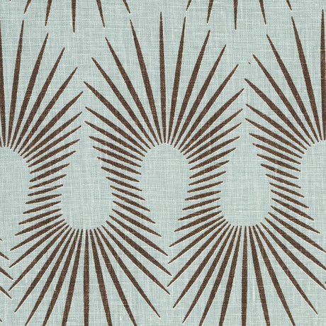 Schumacher Hedgehog Duck Egg Brown Fabric