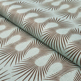 Schumacher Hedgehog Duck Egg Brown Fabric