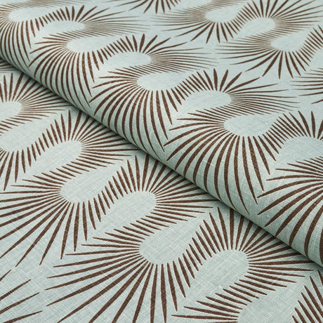 Schumacher Hedgehog Duck Egg Brown Fabric