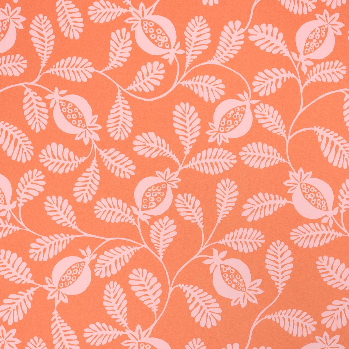 Schumacher Lanzadera Vine Indoor/Outdoor Melon Fabric