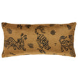 Schumacher Gold 24" x 12" Kinabalu Velvet Pillow