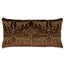 Schumacher Woodland Leopard Velvet Sepia 24" x 12" Pillow