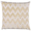 Schumacher Champagne 18" x 18" Chevron Velvet Pillow