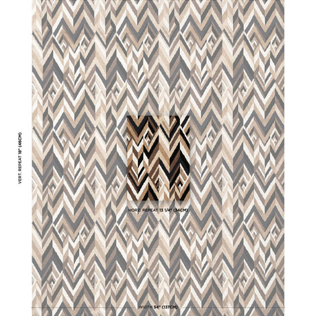 Schumacher Taylor Velvet Espresso Fabric