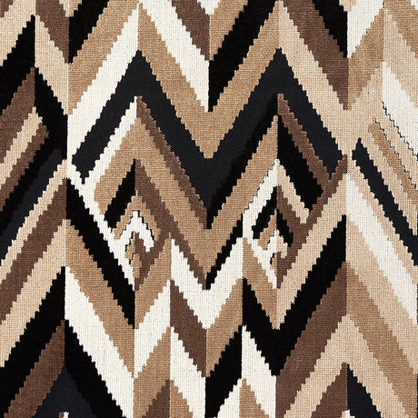 Schumacher Taylor Velvet Espresso Fabric