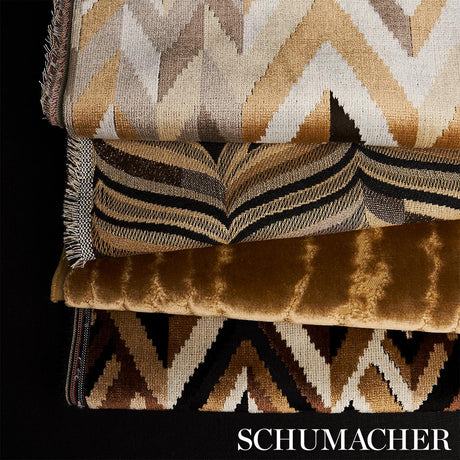 Schumacher Taylor Velvet Espresso Fabric