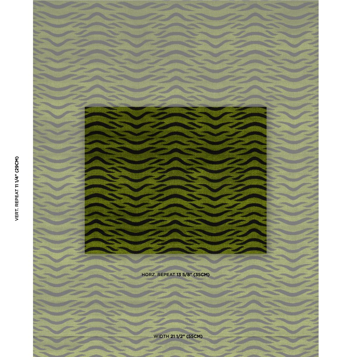 Schumacher Sabi Tiger Velvet Jungle Fabric