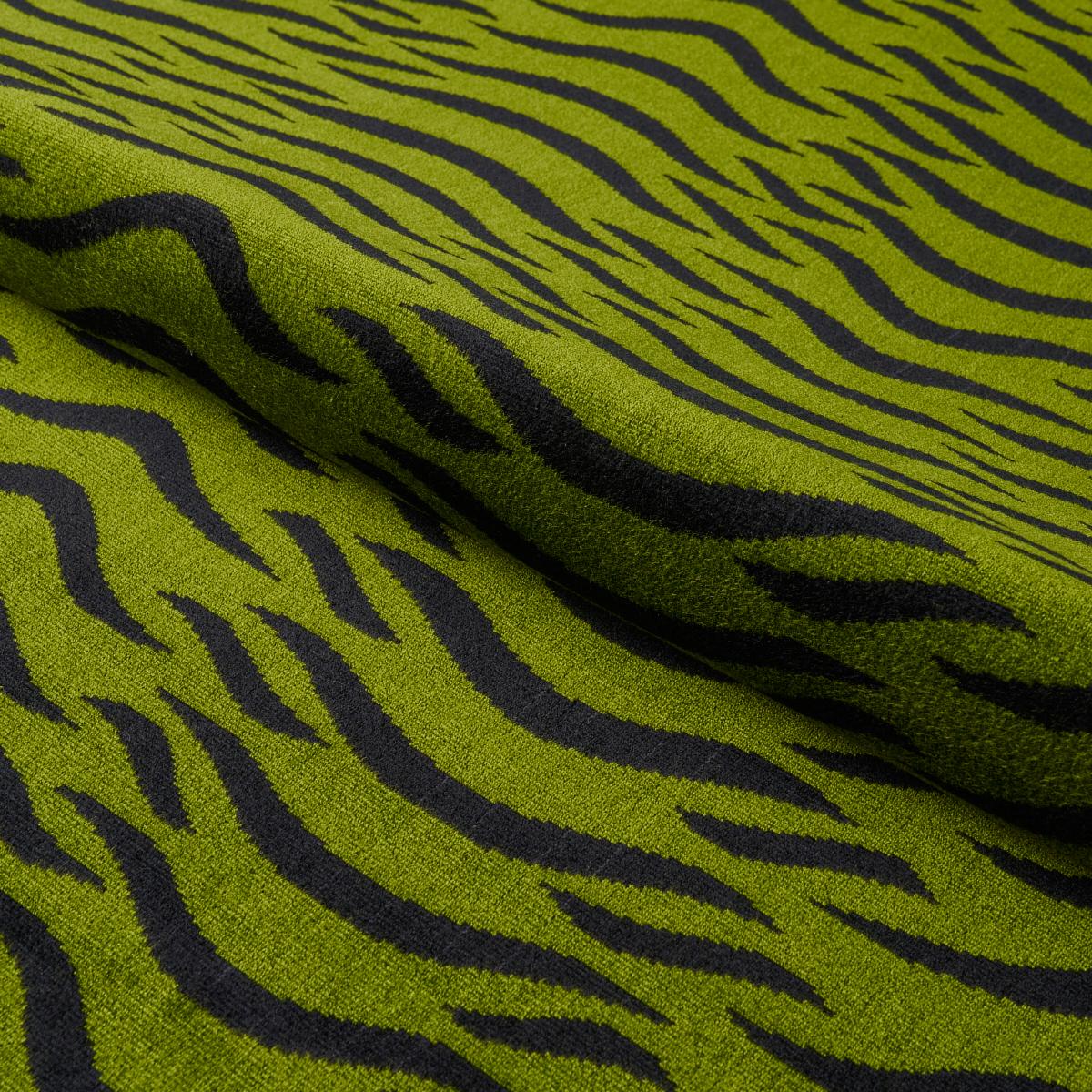 Schumacher Sabi Tiger Velvet Jungle Fabric