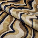 Schumacher Swirl Velvet Neutral Fabric