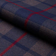 Schumacher Montana Wool Plaid Navy Fabric