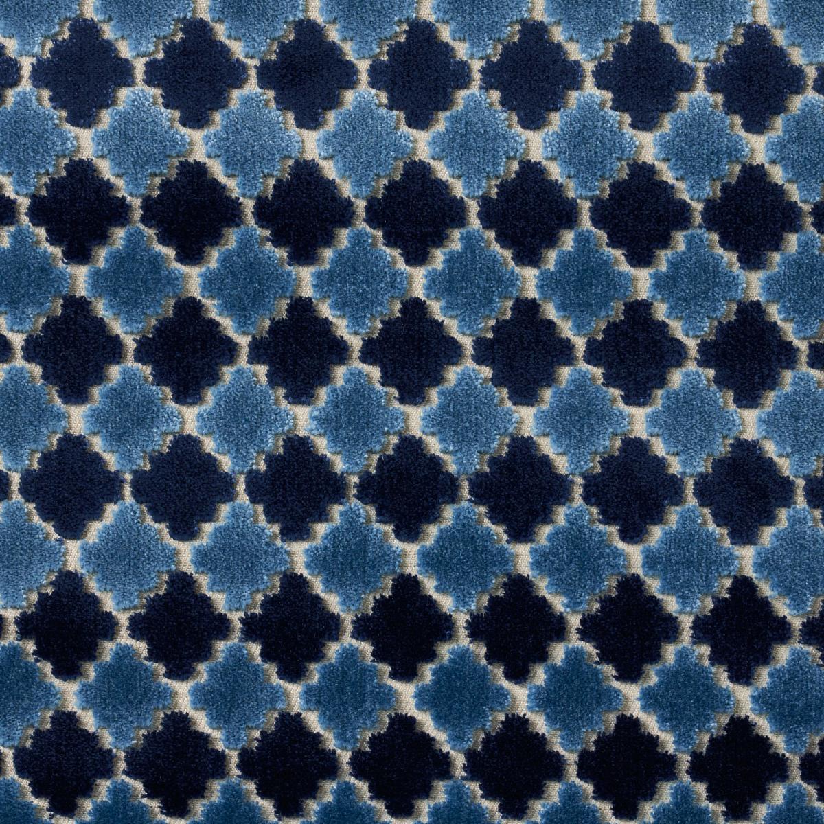 Schumacher Marrakesh Velvet Indigo Fabric