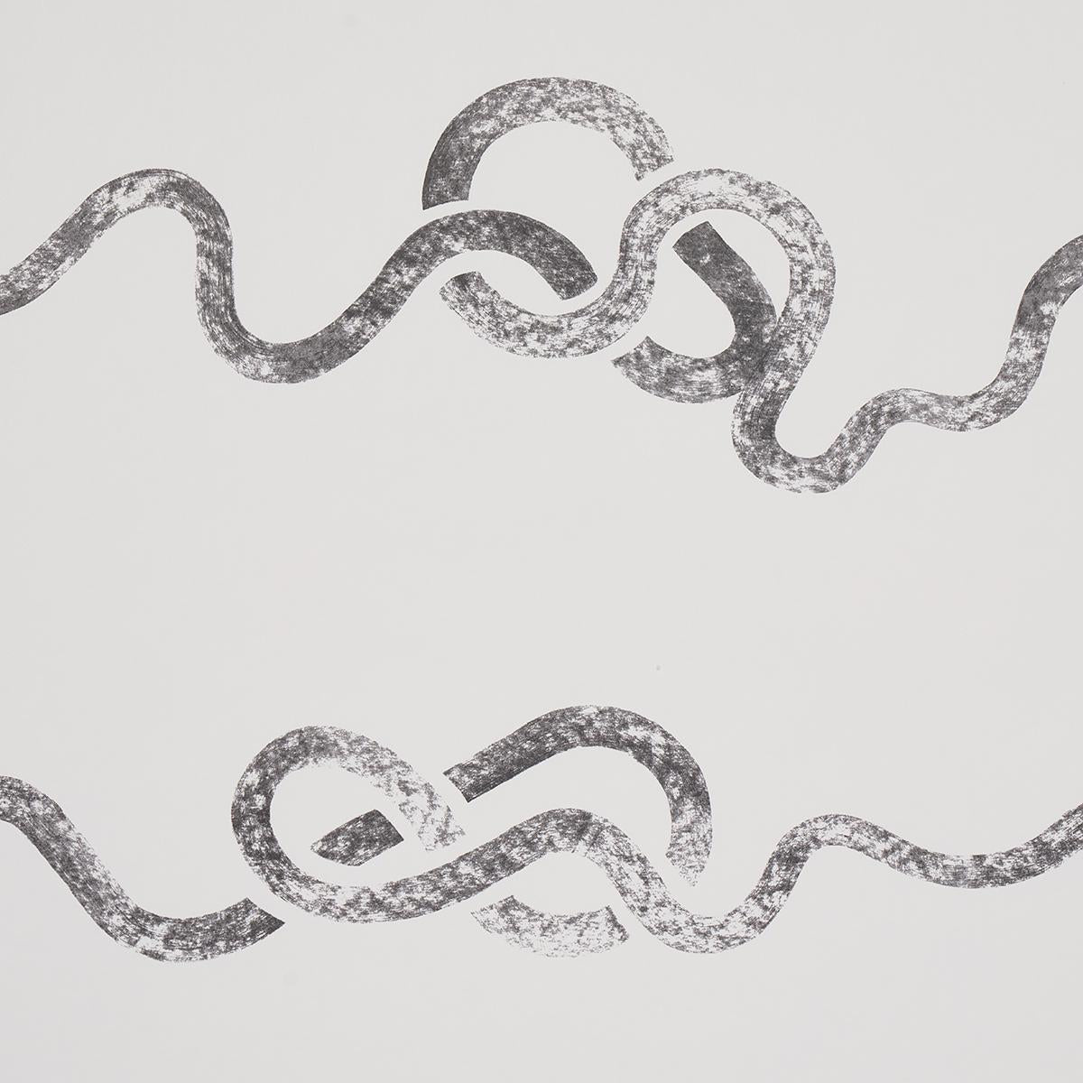 Schumacher Backdrop X Schumacher Rhapsody Graphite Wallpaper