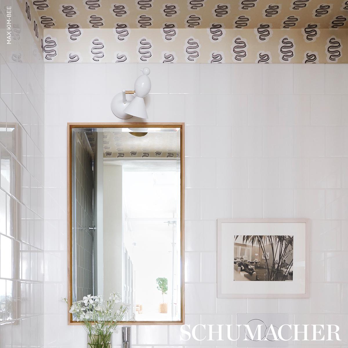 Schumacher Elsa Sandstone Wallpaper