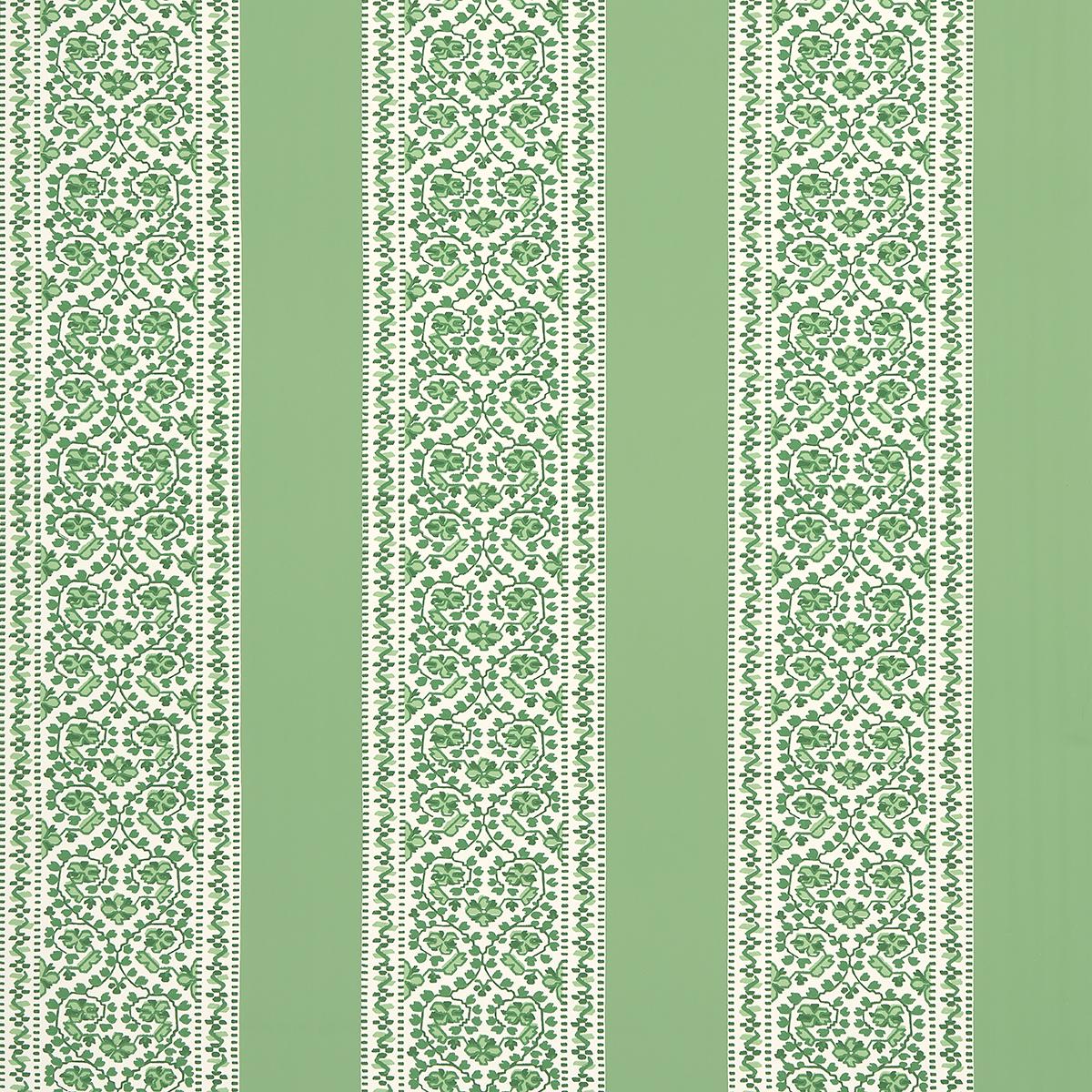 Schumacher Jasmine Leaf Green Wallpaper