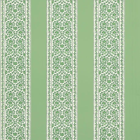 Schumacher Jasmine Leaf Green Wallpaper