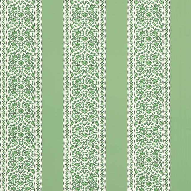 Schumacher Jasmine Leaf Green Wallpaper
