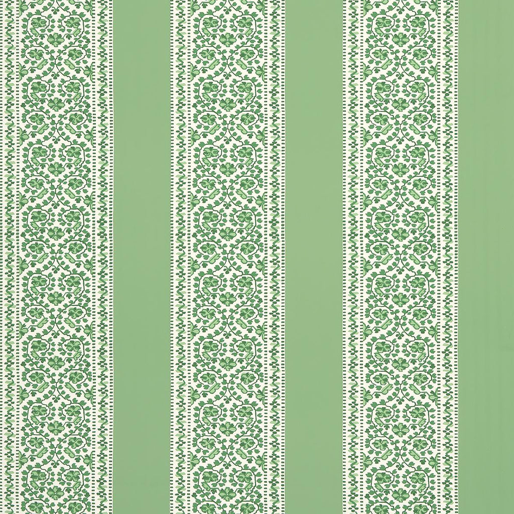 Schumacher Jasmine Leaf Green Wallpaper