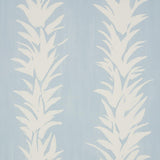 Schumacher Backdrop X Schumacher White Lotus Soft Blue Wallpaper