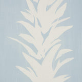 Schumacher Backdrop X Schumacher White Lotus Soft Blue Wallpaper