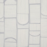 Schumacher Backdrop X Schumacher Bloomsbury Cool Gray Wallpaper