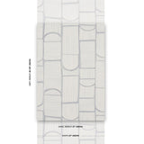 Schumacher Backdrop X Schumacher Bloomsbury Cool Gray Wallpaper