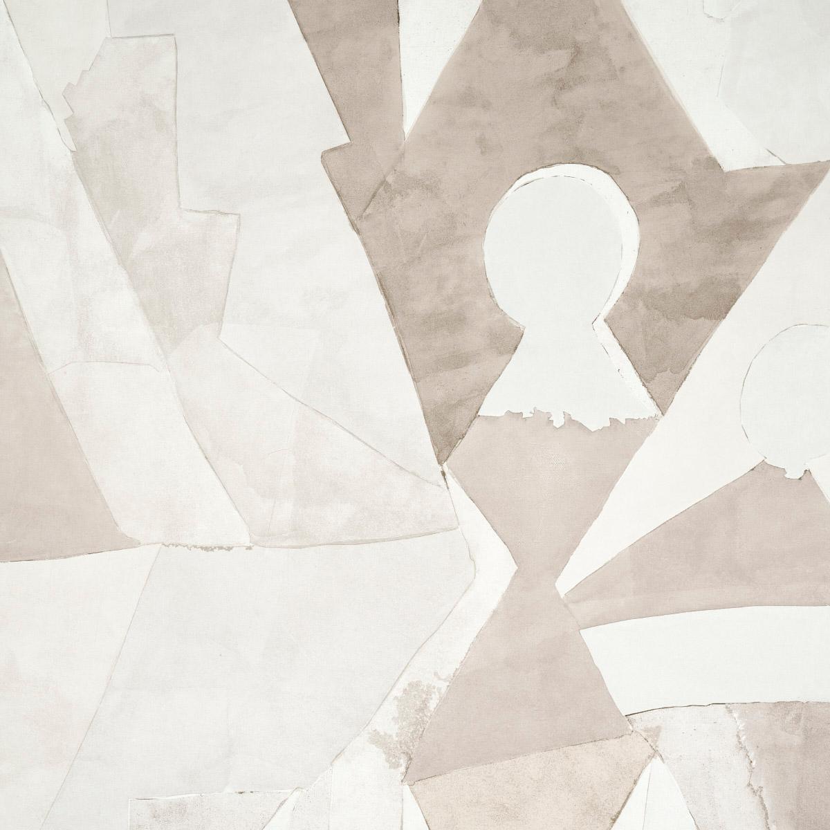 Schumacher Steps Panel Set Argil And Stone Wallpaper