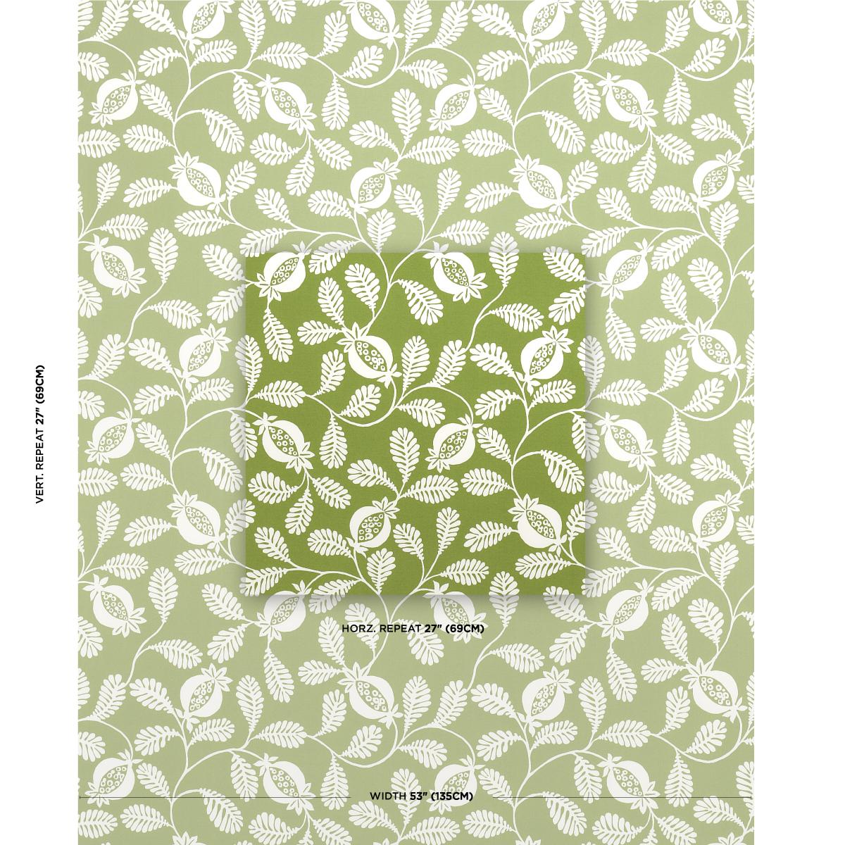 Schumacher Lanzadera Vine Indoor/Outdoor Honeydew Fabric
