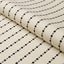 Schumacher Beaded Stripe Black And Cream Fabric
