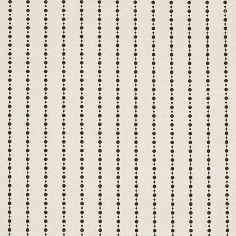 Schumacher Beaded Stripe Black And Cream Fabric