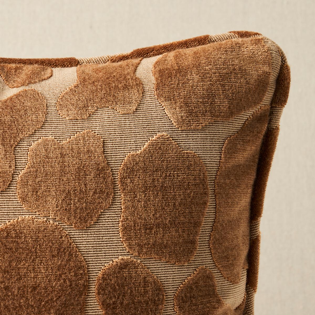 Schumacher Safari 20" x 12" Giraffe Velvet Pillow