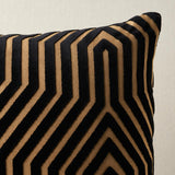 Schumacher Tortoise 22" x 22" Vanderbilt Velvet Pillow