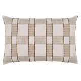 Schumacher Straw 22" x 14" Elko Plaid Pillow