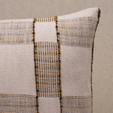 Schumacher Straw 22" x 14" Elko Plaid Pillow