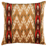 Schumacher Samar Ikat Velvet Gold 22" x 22" Pillow