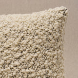 Schumacher Margarete Ivory On Charcoal 18" x 18" Pillow